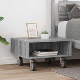 Side Table with Wheels Grey Sonoma 50.5 x 50 x 30 cm 891029