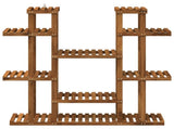Plant Stand Natural 123 x 25 x 114.5 cm Solid Acacia Wood 903102