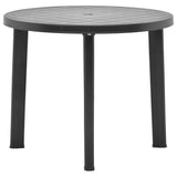Garden Table Anthracite 89 cm Plastic 48807
