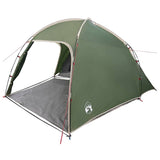 Cabin Tent with Roof Green 370 x 230 x 185 cm Taffeta 42000990