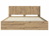 Bed Frame with Storage and Headboard Artisan Oak 150 x 200 cm 3413844