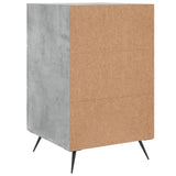 Bedside Cabinet Concrete Grey 40x40x66 cm Engineered Wood 827632
