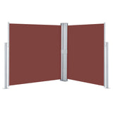 Retractable Side Awning Brown 140x600 cm 48457
