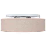 Ceiling Lamp with Spotlights Taupe 38 x 38 x 13.5 cm Fabric 42001217