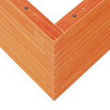 Garden Planter Wax Brown 70x70x45.5 cm Solid Wood Pine 847255