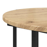 Side Table Set with Shelf 2 pcs Brown 869719