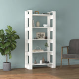 Book Cabinet/Room Divider White 80x35x160 cm Solid Wood 813910