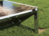 Livestock Feeding Trough Silver 108 x 50 x 28 cm 874617