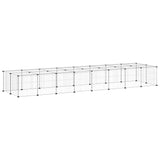 36-Panel Pet Cage with Door Black 35x35 cm Steel 3114060
