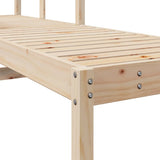 Sun Lounger 199.5x62x55 cm Solid Wood Pine 832538
