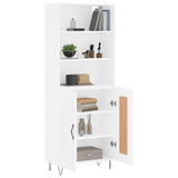 Highboard White 69.5x34x180 cm Engineered Wood 3189949