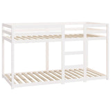 Bunk Bed without Mattress White 90x190 cm Single Solid Wood Pine 3206508