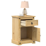 Bedside Cabinet Corona 45x35x64 cm Solid Wood Pine 4005655