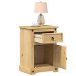 ZNTS Bedside Cabinet Corona 45x35x64 cm Solid Wood Pine 4005655