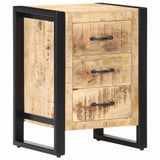 320229 Bedside Cabinet 40x35x55 cm Solid Mango Wood