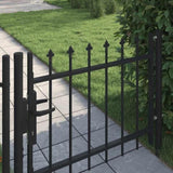 Door Fence Gate BOXTEL with Spear Top 100x75 cm 144358