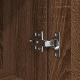 Highboard Brown Oak 37.5x35x180 cm Engineered Wood 861676
