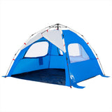 Beach Tent 3-Person Azure Blue Quick Release Waterproof 4005314