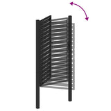 Garden Gate Lockable Black 100x150 cm Aluminium 42004148