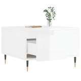 Coffee Table High Gloss White 55x55x36.5 cm Engineered Wood 830750