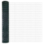 Fence with Posts Green 1.6 x 10 m Steel 3335987