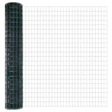 Fence with Posts Green 1.6 x 10 m Steel 3335987