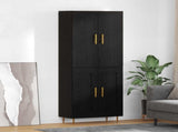 Highboard Black Oak 69.5 x 34 x 180 cm Engineered Wood 3416254