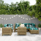 ZNTS 7 Piece Garden Sofa Set Impregnated Wood Pine 3250519