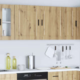 Kitchen Wall Cabinets 2 pcs Porto Artisan Oak Engineered Wood 854056
