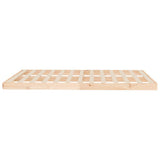 Bed Frame Natural Wood Solid pinewood Double Light Weight 823444