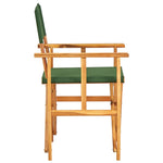 ZNTS Director's Chair Solid Acacia Wood Green 45953