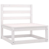 4 Piece Garden Lounge Set White Solid Wood Pine 3075380