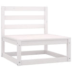 Garden 4-Seater Sofa White Solid Pinewood 3075360