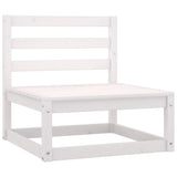 Garden 4-Seater Sofa White Solid Pinewood 3075360