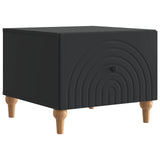 Coffee Table with Drawer Black 49 x 50 x 40 cm Engineered Wood 894276