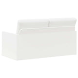 2 Seater Sofa White 150 x 81 x 82 cm Fabric 42041083