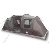 Camping Tent Tunnel 4-Person Brown Waterproof 4009414