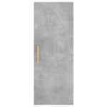 Highboard Concrete Grey 34.5x34x180 cm Engineered Wood 3198845