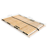 Slatted Bed Base without Mattress with 28 Slats 7 Zones 120x200 cm 246447