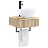 Wall-Mounted Wash Basin Sonoma Oak 40 x 41 x 40.5 cm 890180