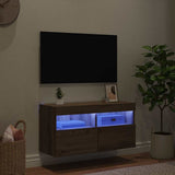 TV Wall Cabinet Artisan Oak 80 x 30 x 40 cm Engineered Wood 882979