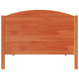 Bed Frame without Mattress Wax Brown 75x190 cm Small Single Solid Wood Pine 3306251