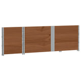 Pallet Collars 3 pcs Brown 150x50 cm Solid Wood Pine 3295381