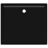 Rectangular ABS Shower Base Tray Black 80x90 cm 148917
