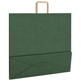 Paper Bags 250 pcs with Handles Green 54x15x49 cm 4101962
