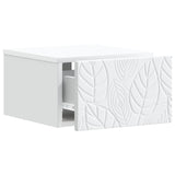 Wall-Mounted Bedside Cabinet 2 pcs White 49 x 34.5 x 20 cm 898786