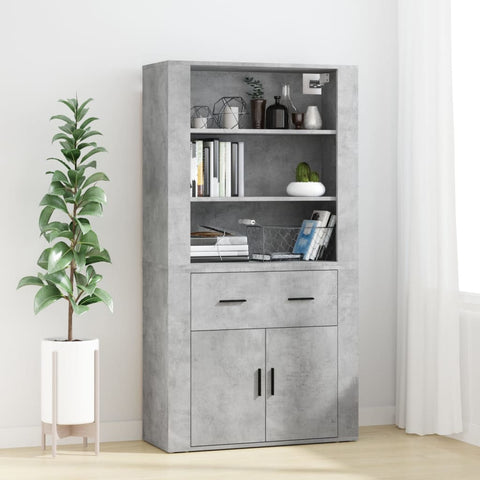 Highboard Concrete Grey Engineered Wood 3185379