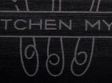 Kitchen Rug Cutlery Black 300 x 60 cm Velvet 42013430