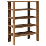 ZNTS Shoe Rack Old Wood 61x32x87.5 cm Engineered Wood 859858