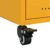 Bedside Cabinet Mustard Yellow 36x39x43,5 cm Steel 846632